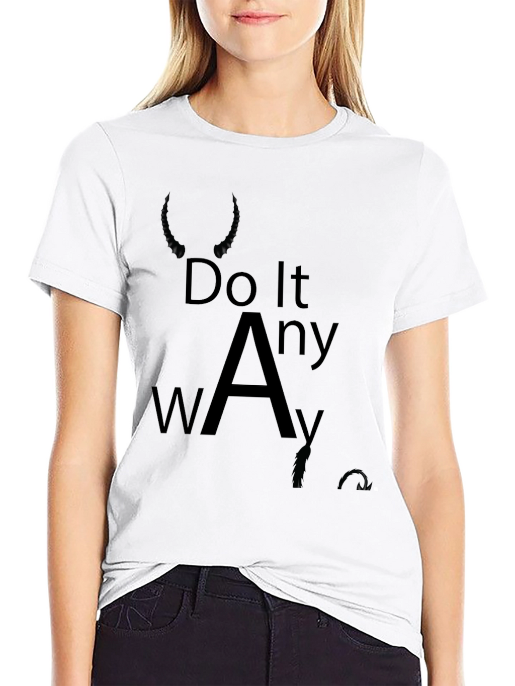 Do It Anyway Black Graphic Tee