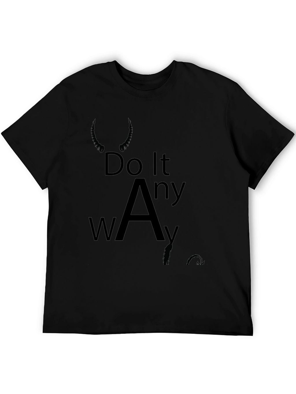 Do It Anyway Black Graphic Tee