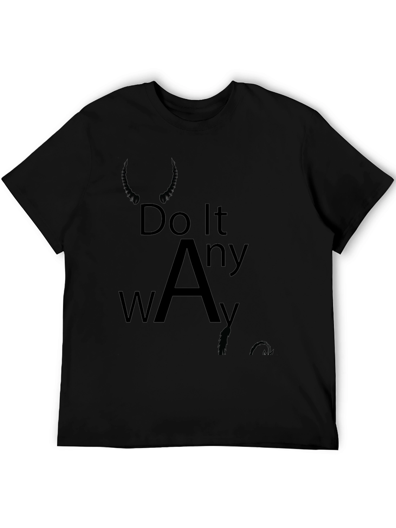 Do It Anyway Black Graphic Tee