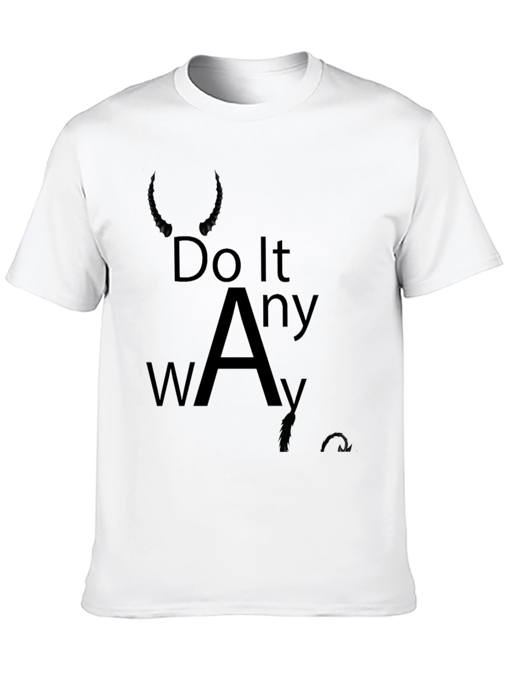 Do It Anyway Black Graphic Tee