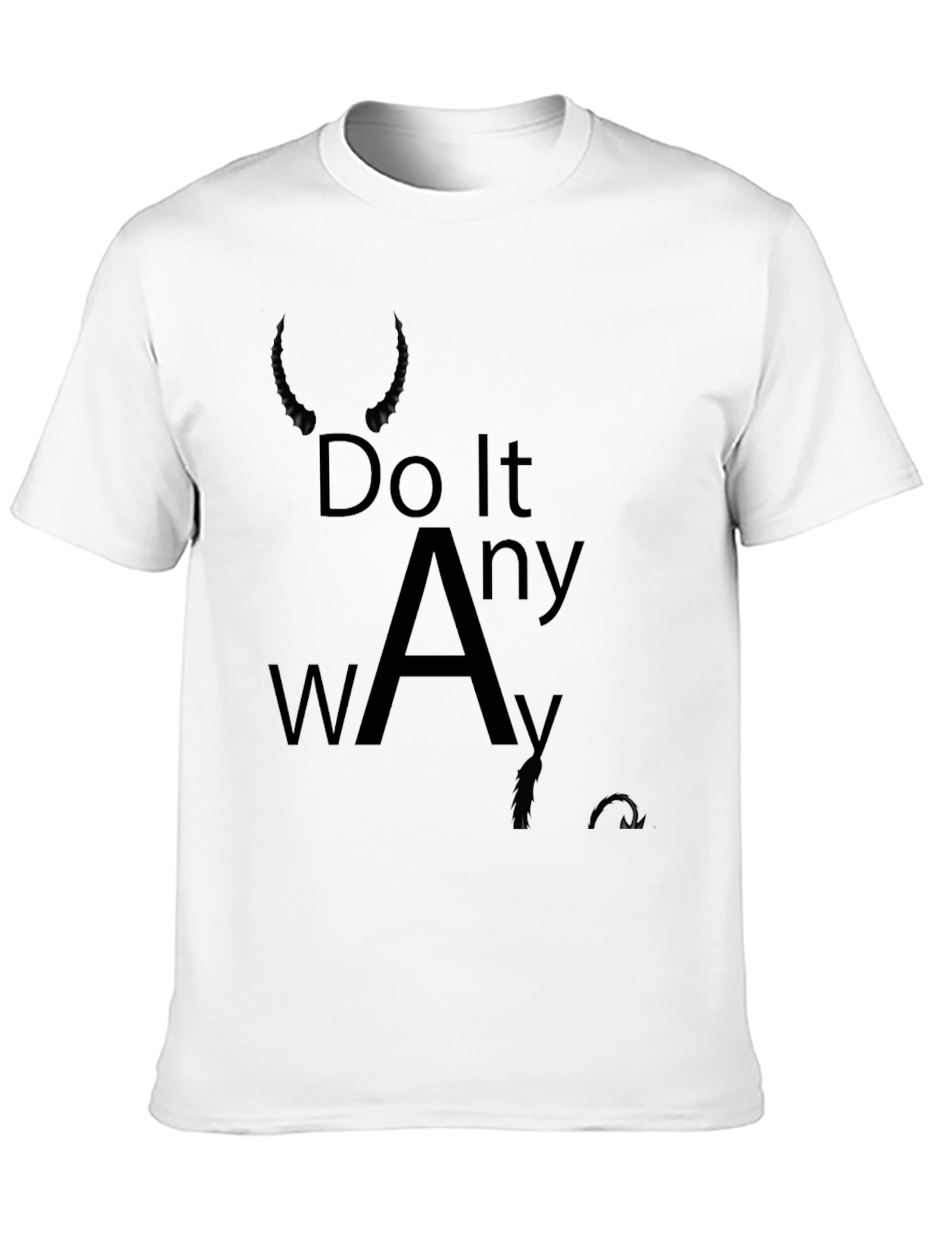 Do It Anyway Black Graphic Tee