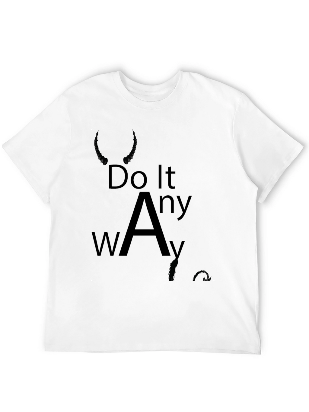 Do It Anyway Black Graphic Tee