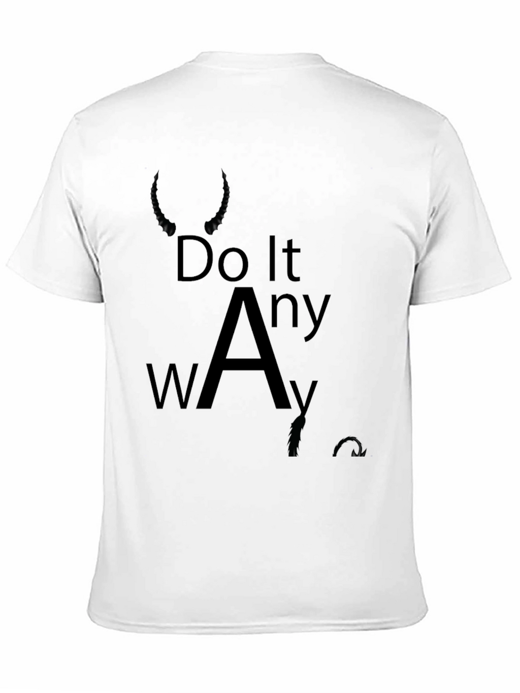 Do It Anyway Black Graphic Tee