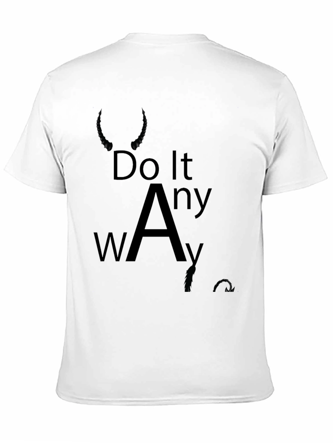 Do It Anyway Black Graphic Tee
