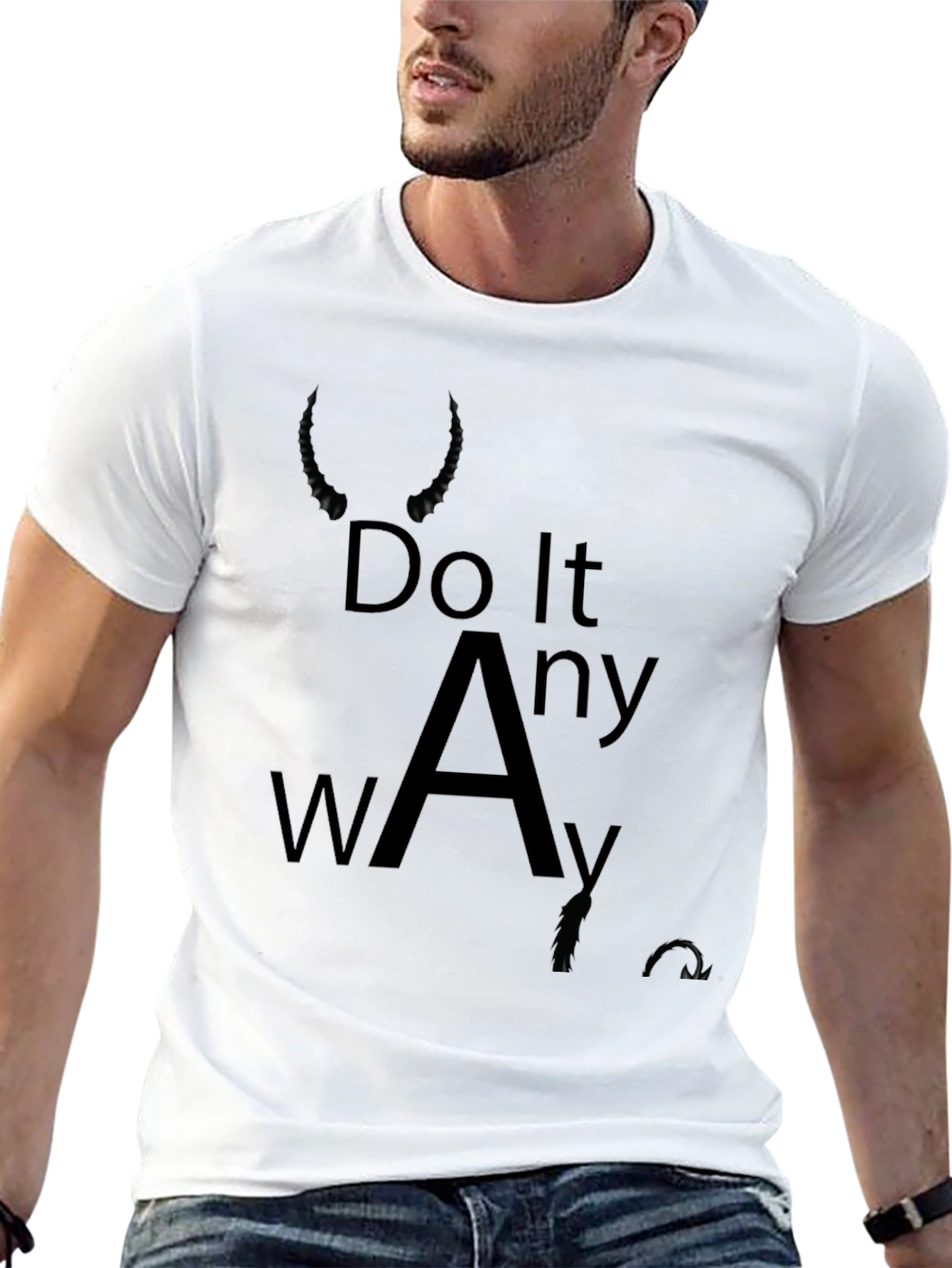 Do It Anyway Black Graphic Tee