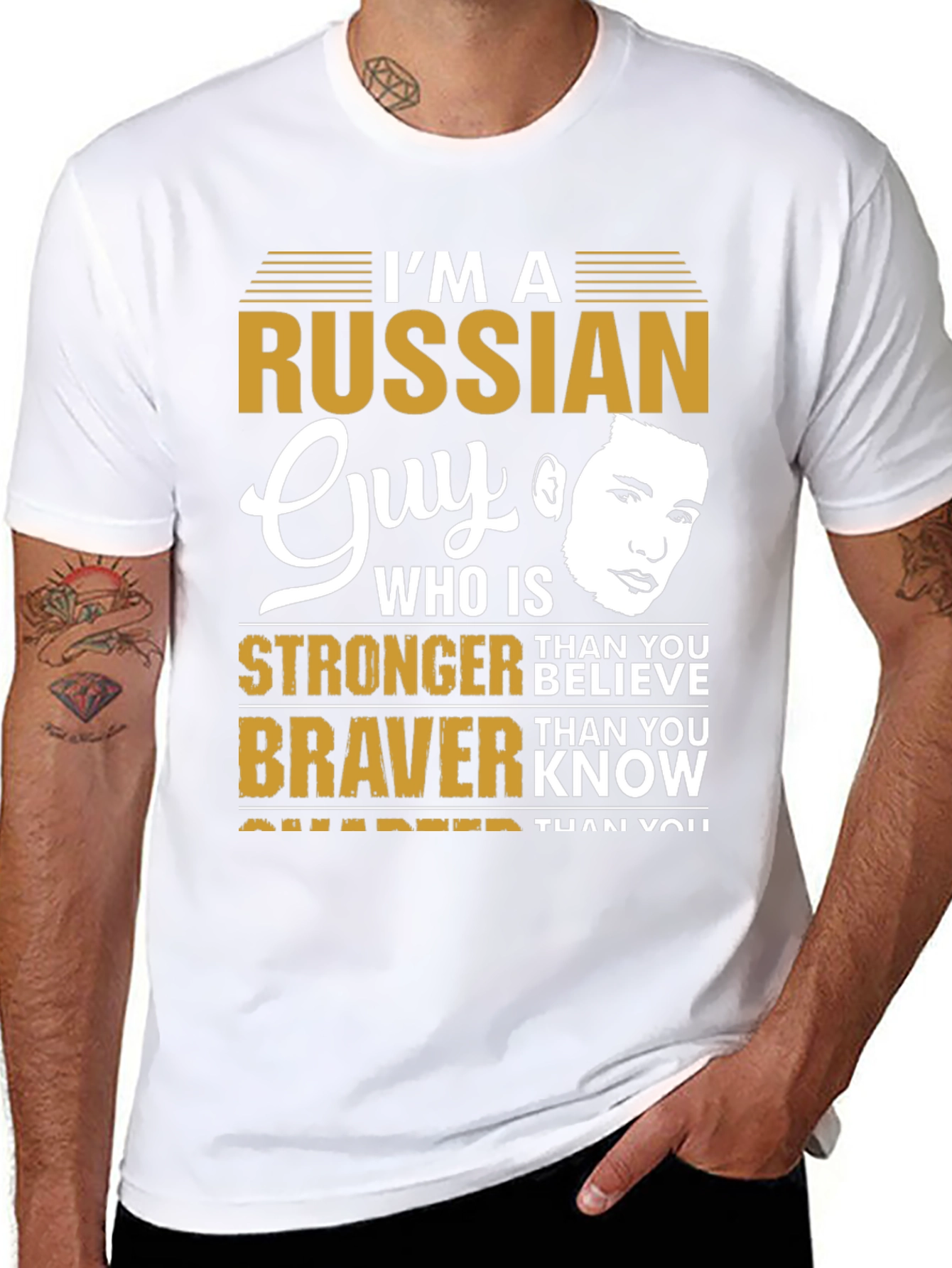 Im a Russian Guy T-Shirt - Strong Brave Smarter