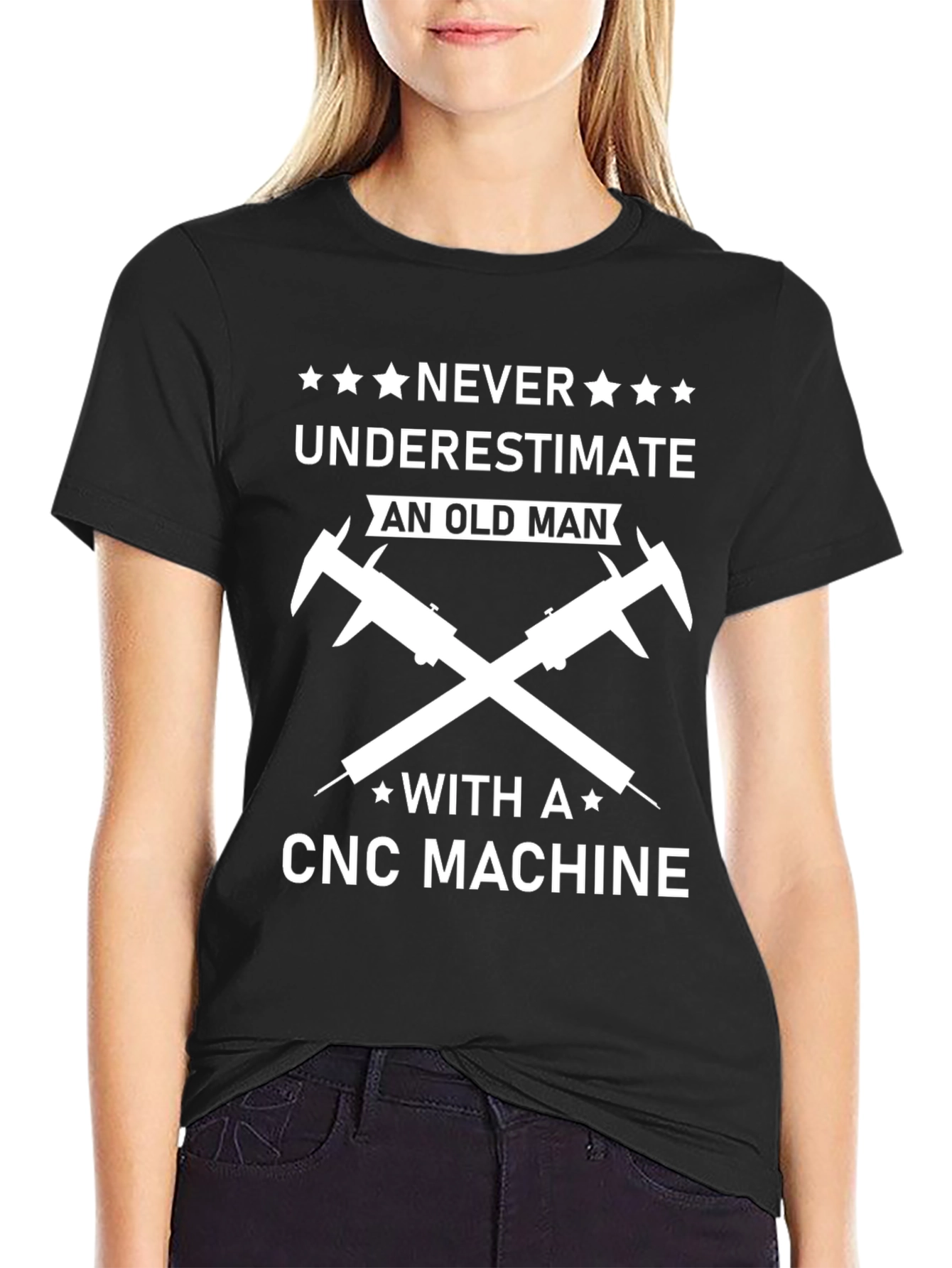 CNC Machine Old Man T-Shirt