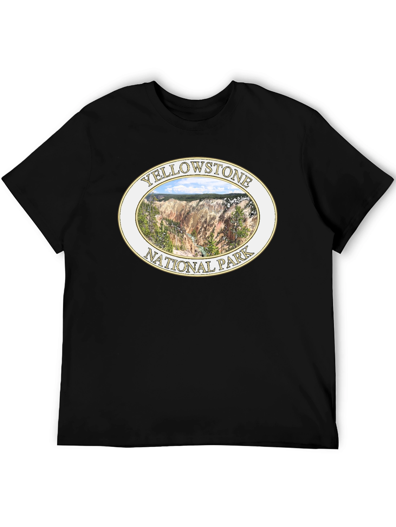 Yellowstone National Park Black T-Shirt