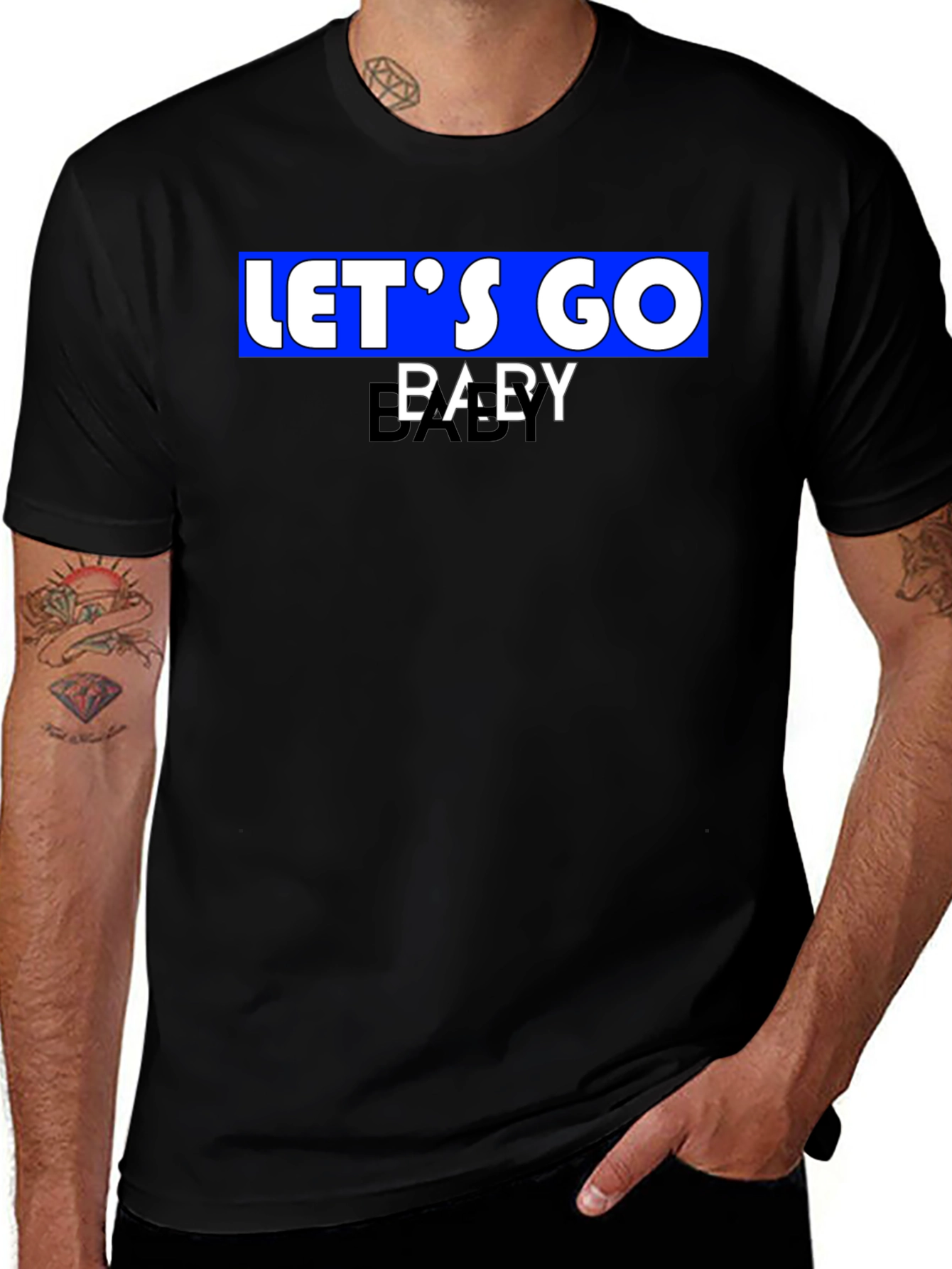 Lets Go Baby T-Shirt - Classic Black Tee