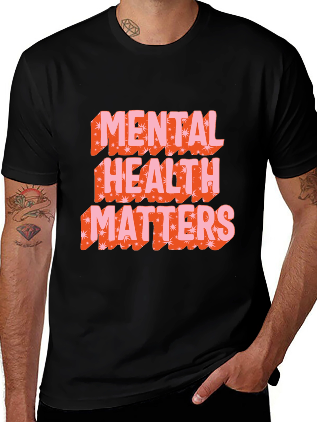 Mental Health Matters Graphic Tee - Black
