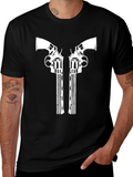 Revolver Graphic Tee - Guns & Stripes
