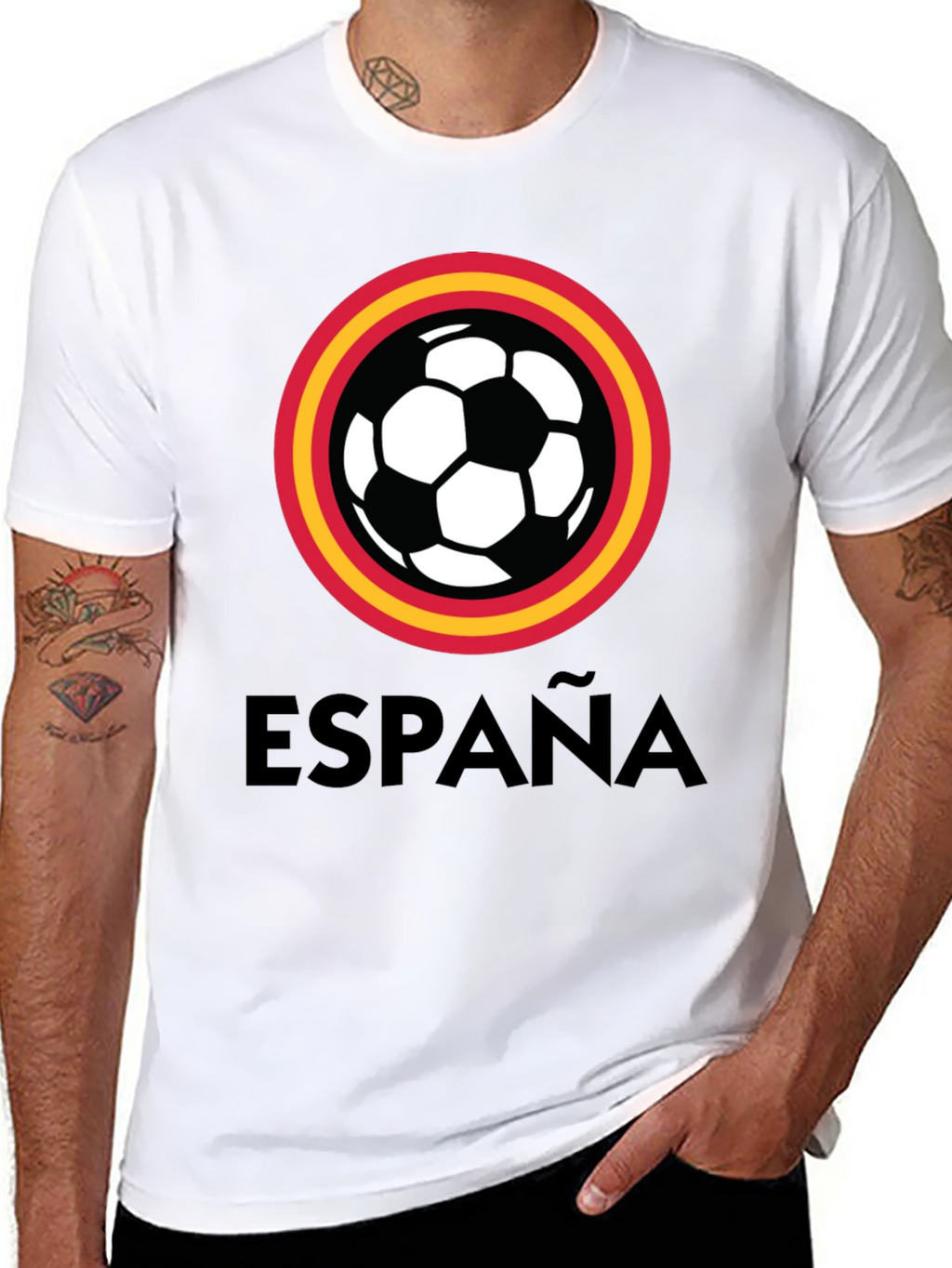 España Soccer T-Shirt - Black