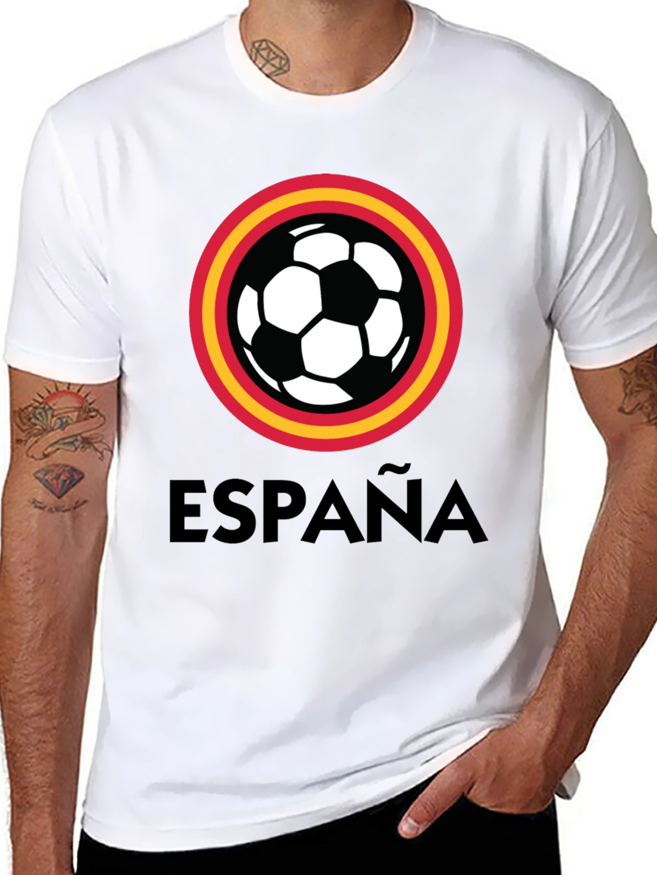 España Soccer T-Shirt - Black