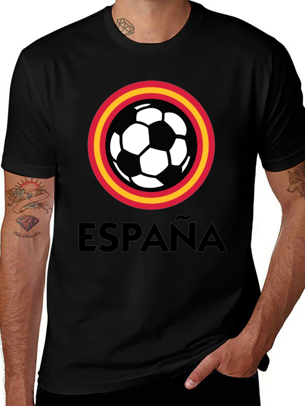 España Soccer T-Shirt - Black