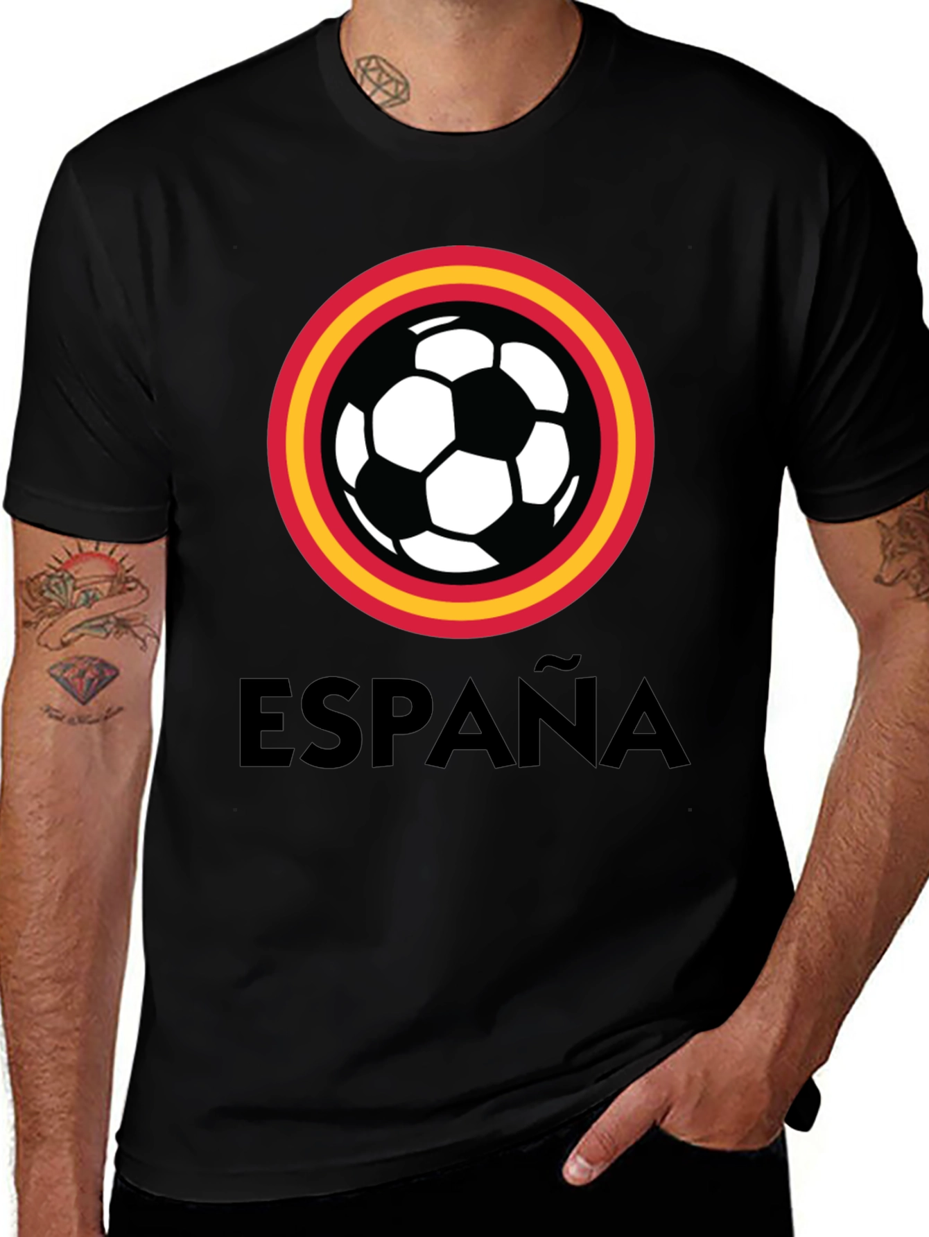 España Soccer T-Shirt - Black