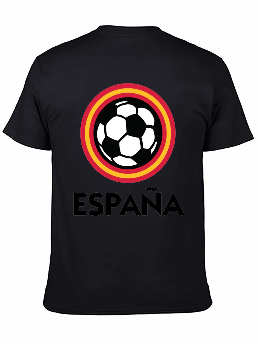 España Soccer T-Shirt - Black