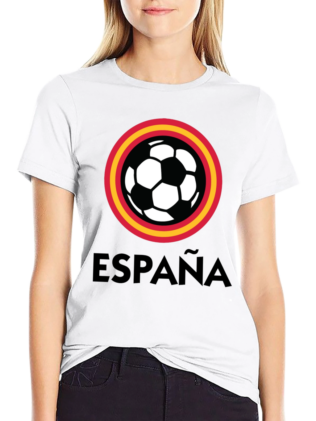 España Soccer T-Shirt - Black