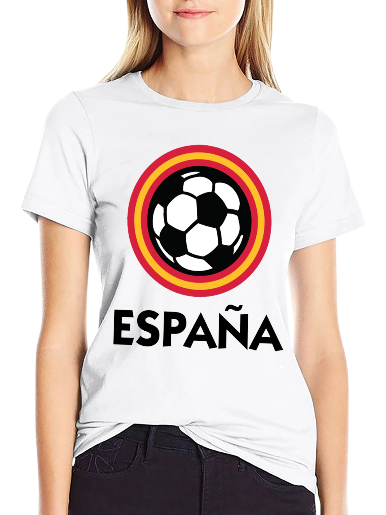 España Soccer T-Shirt - Black