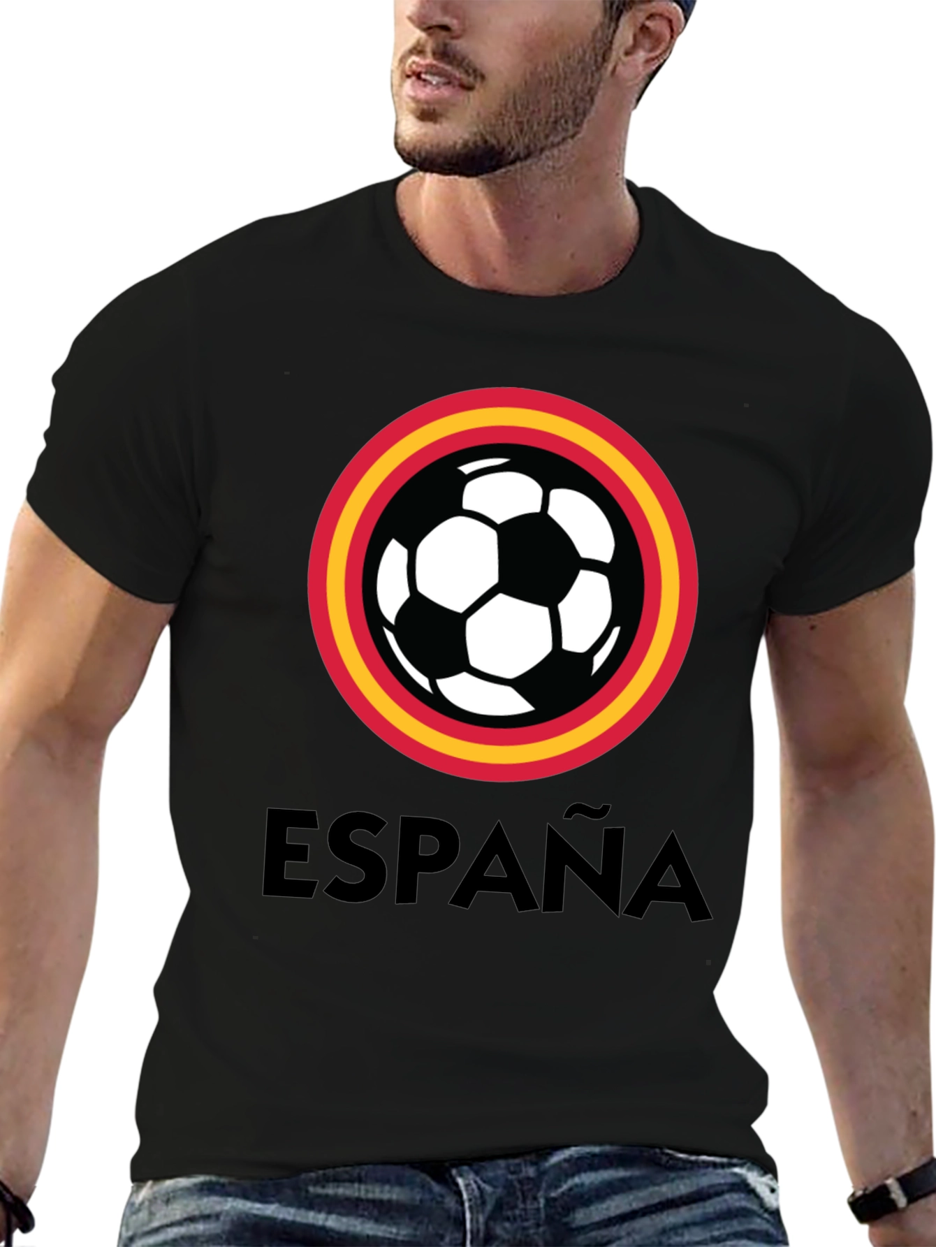 España Soccer T-Shirt - Black