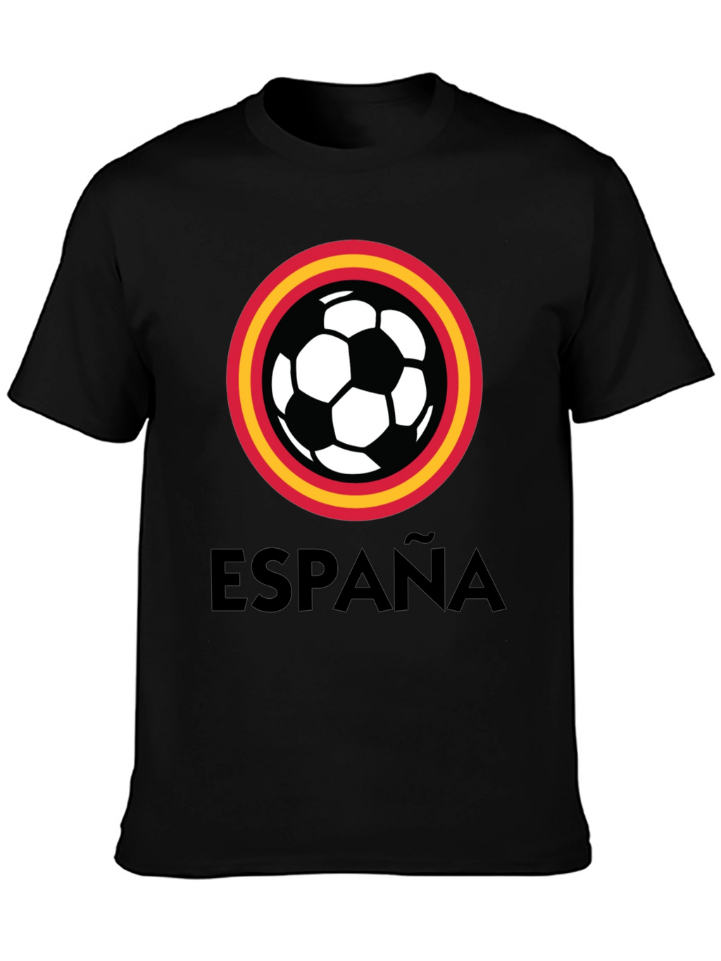 España Soccer T-Shirt - Black