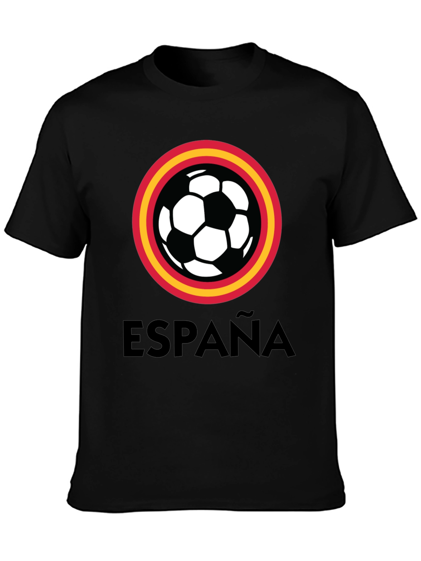 España Soccer T-Shirt - Black