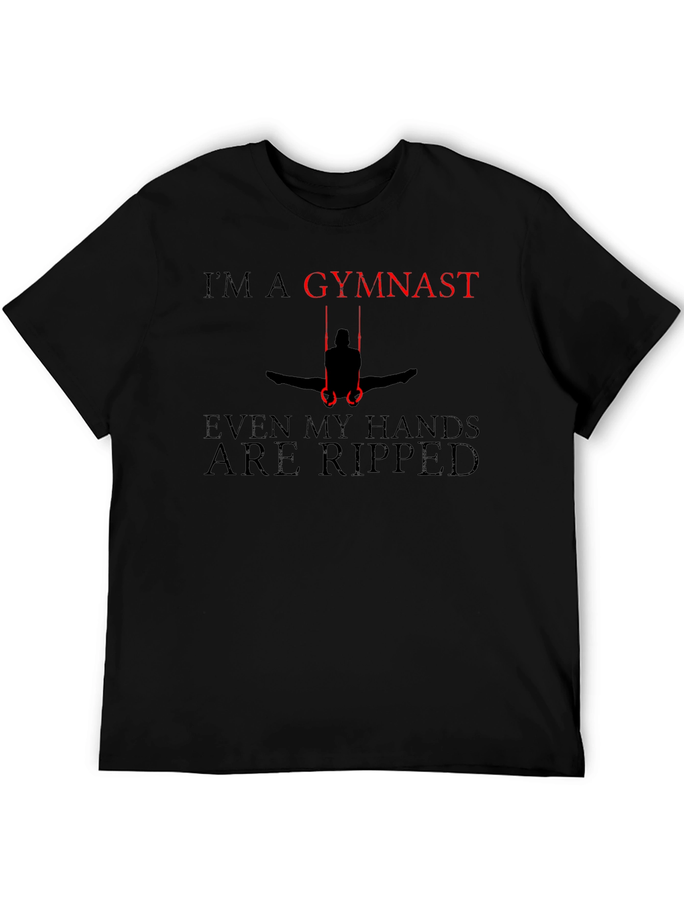 Gymnast Ripped Hands Graphic T-Shirt
