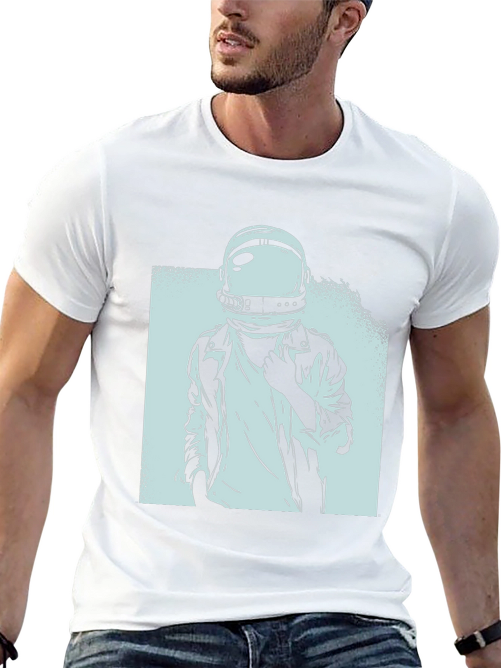 Astronaut Graphic Tee - Black