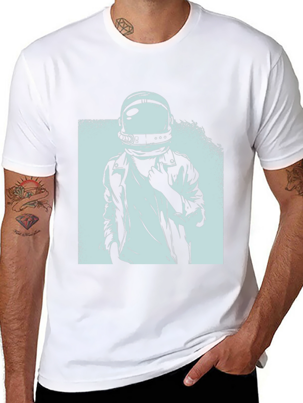 Astronaut Graphic Tee - Black