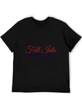 Fall Into Midnight Graphic T-Shirt - Stylish Black Tee
