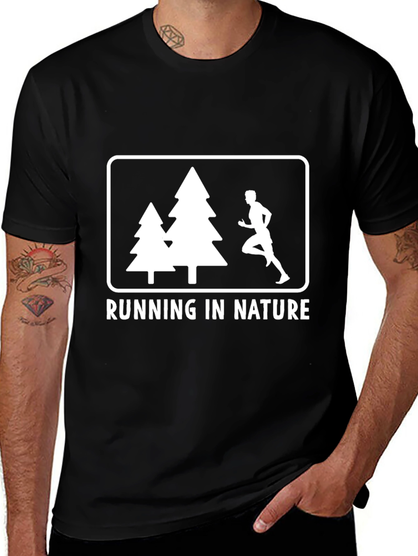 Running in Nature Graphic Tee - Outdoor Adventure