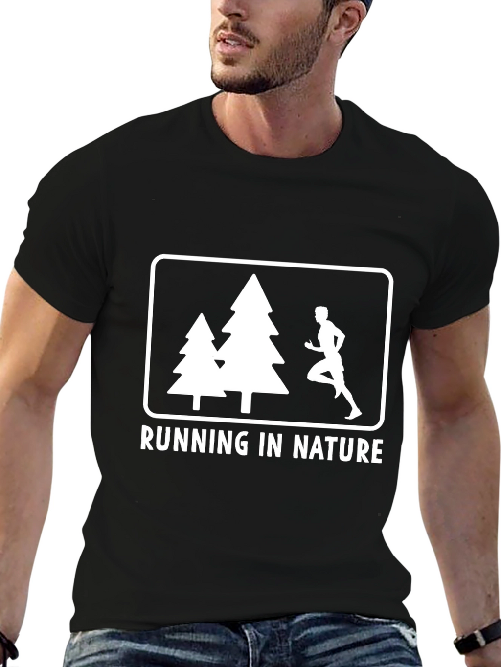 Running in Nature Graphic Tee - Outdoor Adventure