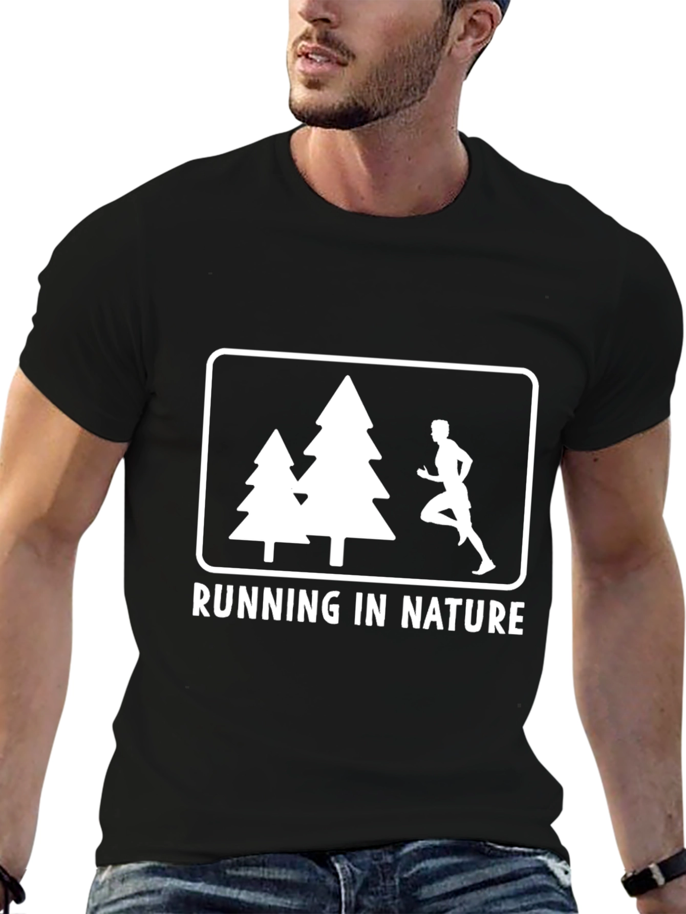 Running in Nature Graphic Tee - Outdoor Adventure