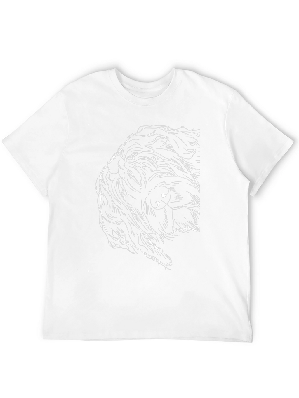 Dog Sketch Black T-Shirt