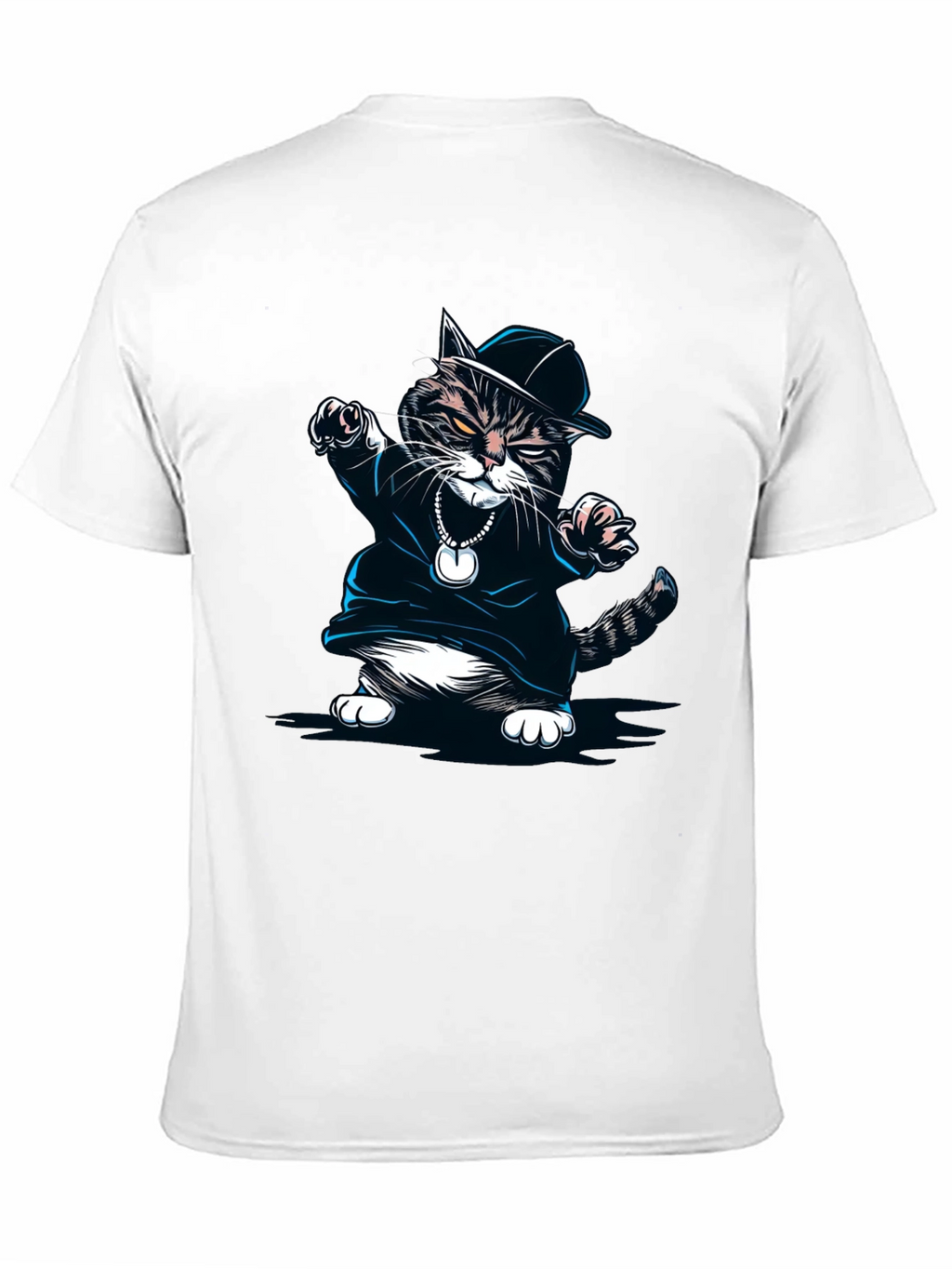 Cool Cat Rapper Black T-Shirt