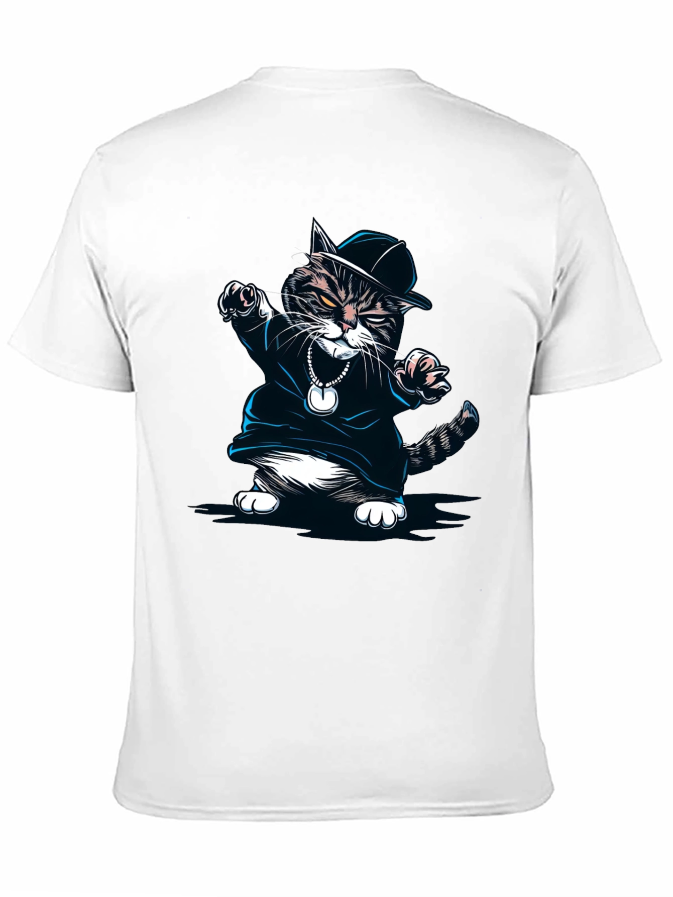 Cool Cat Rapper Black T-Shirt