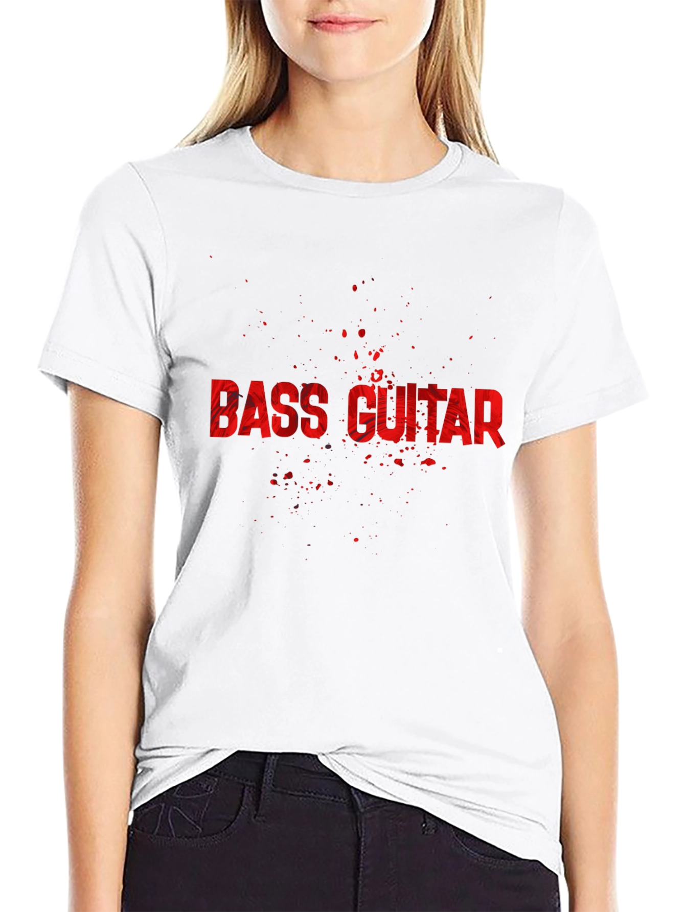 Bass Guitar Graphic Tee - Rock Music Shirt