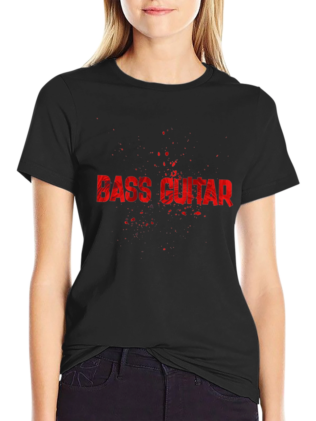Bass Guitar Graphic Tee - Rock Music Shirt