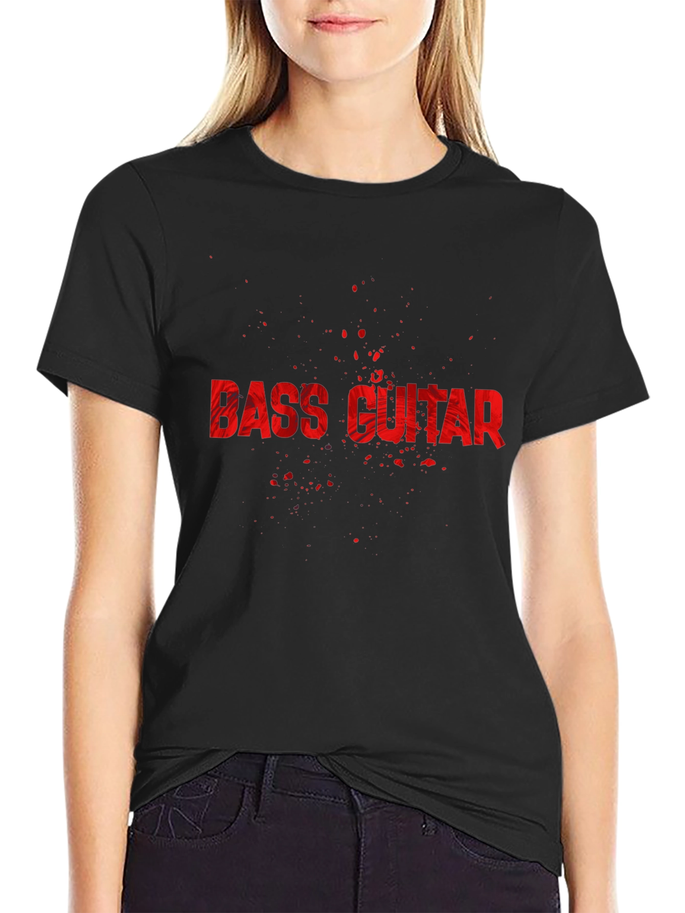 Bass Guitar Graphic Tee - Rock Music Shirt