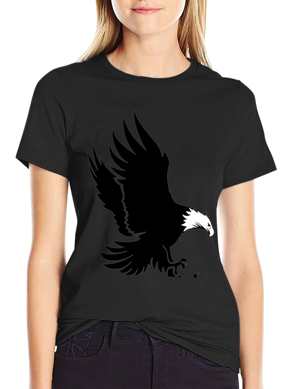Black Eagle Graphic Tee for Men