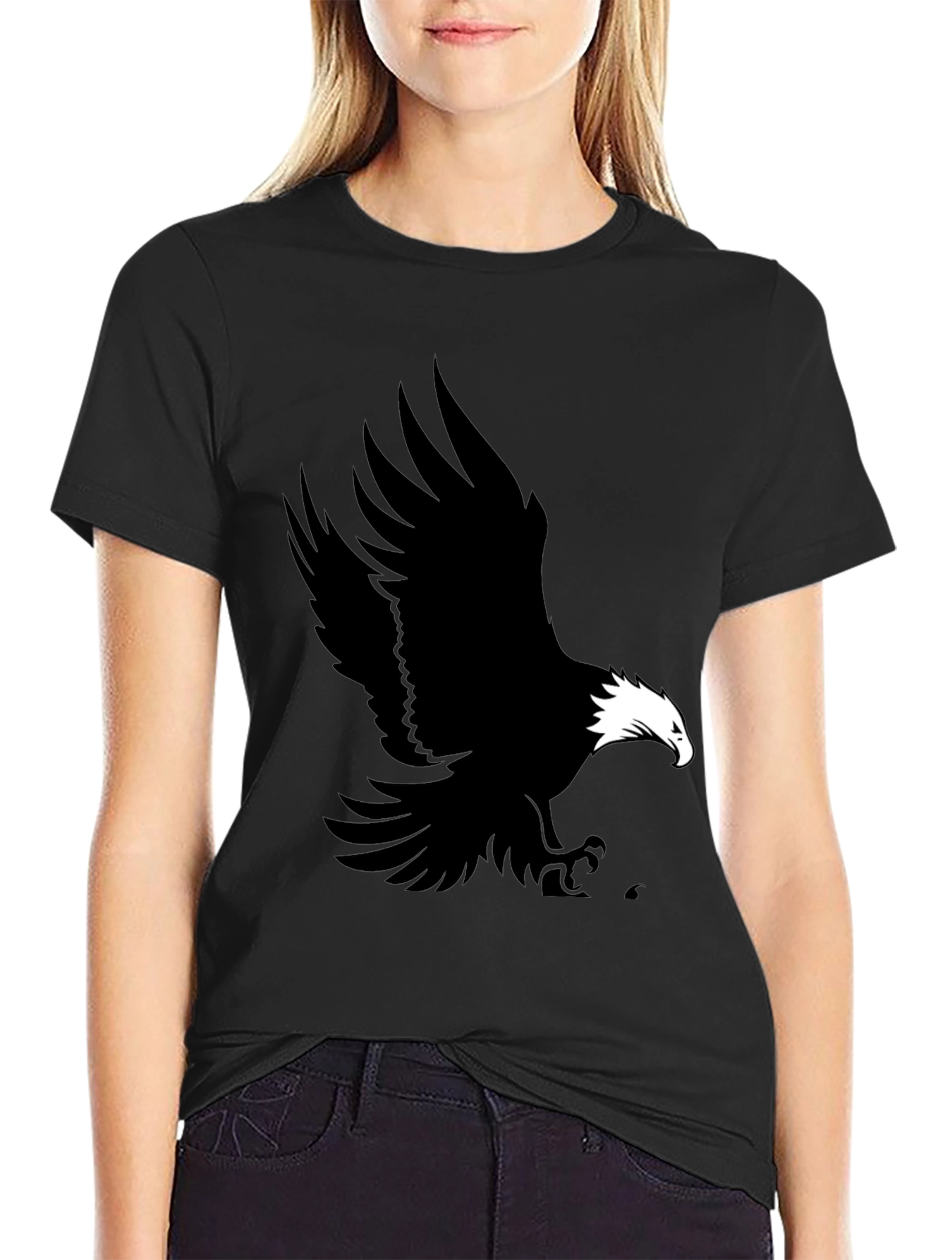 Black Eagle Graphic Tee for Men