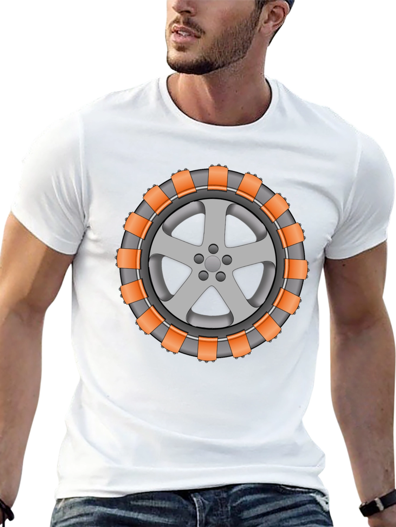 Cool Car Wheel T-Shirt - Unique Graphic Tee