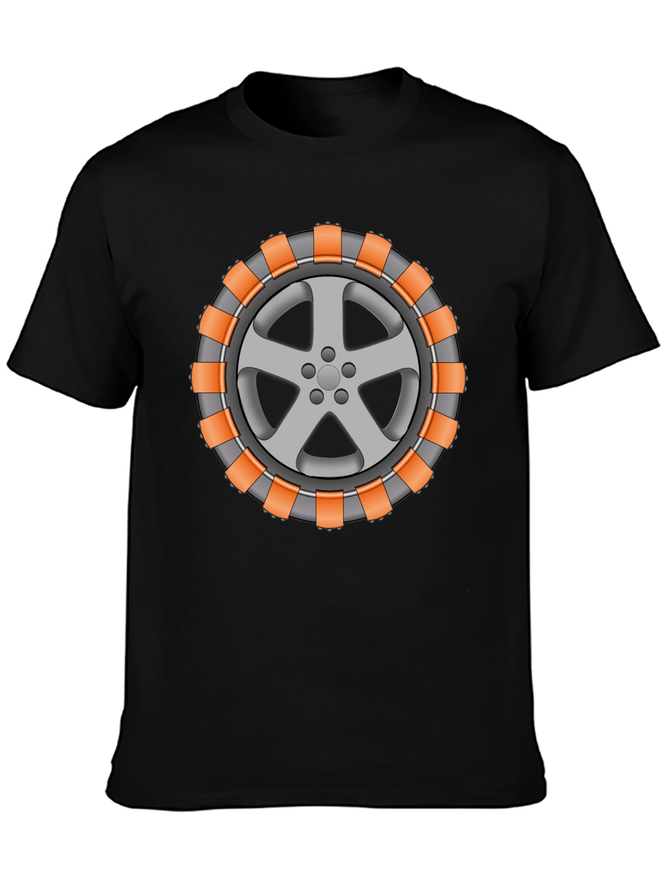 Cool Car Wheel T-Shirt - Unique Graphic Tee