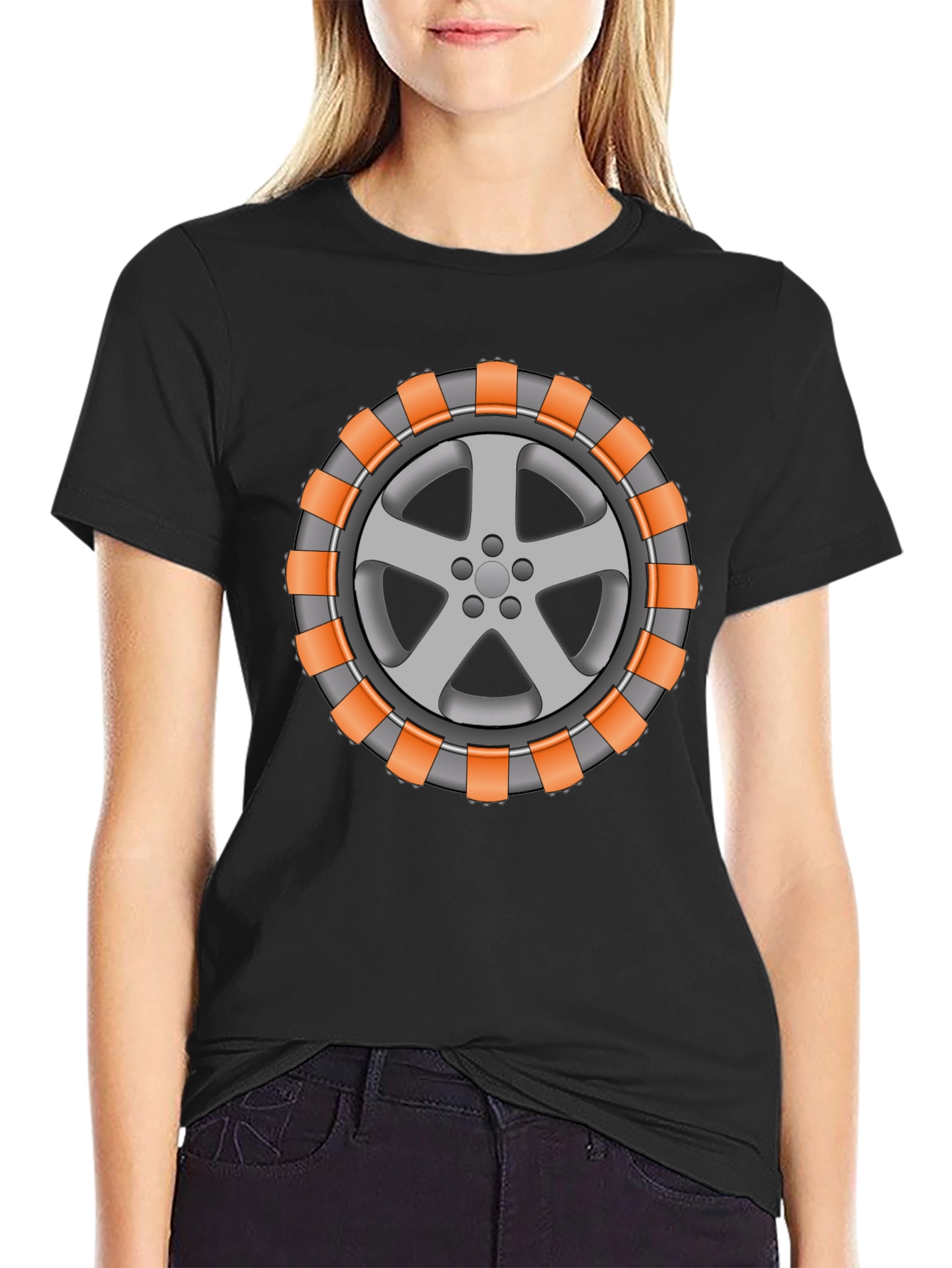 Cool Car Wheel T-Shirt - Unique Graphic Tee