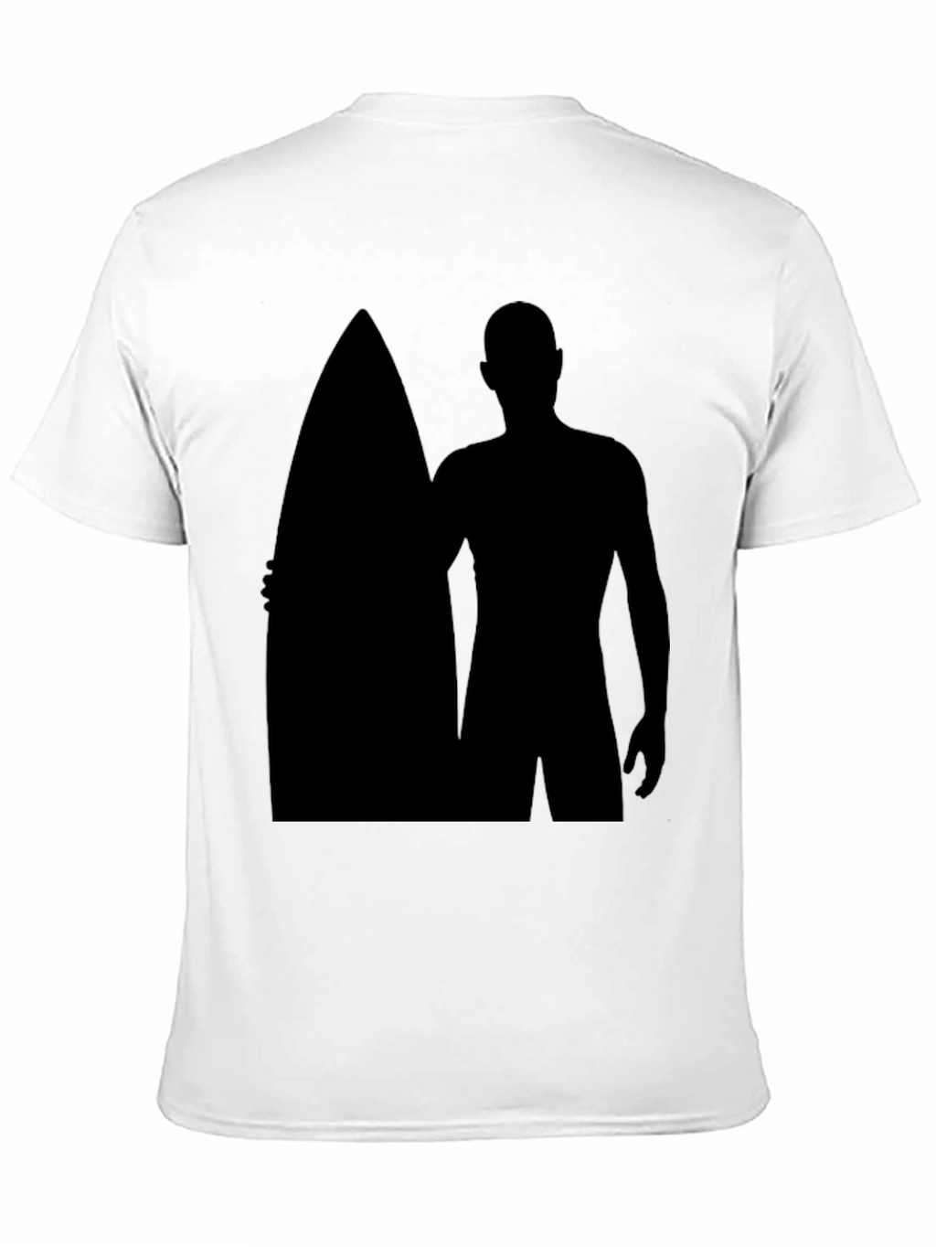 Surfer Silhouette Black T-Shirt