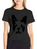 Black Boston Terrier T-Shirt
