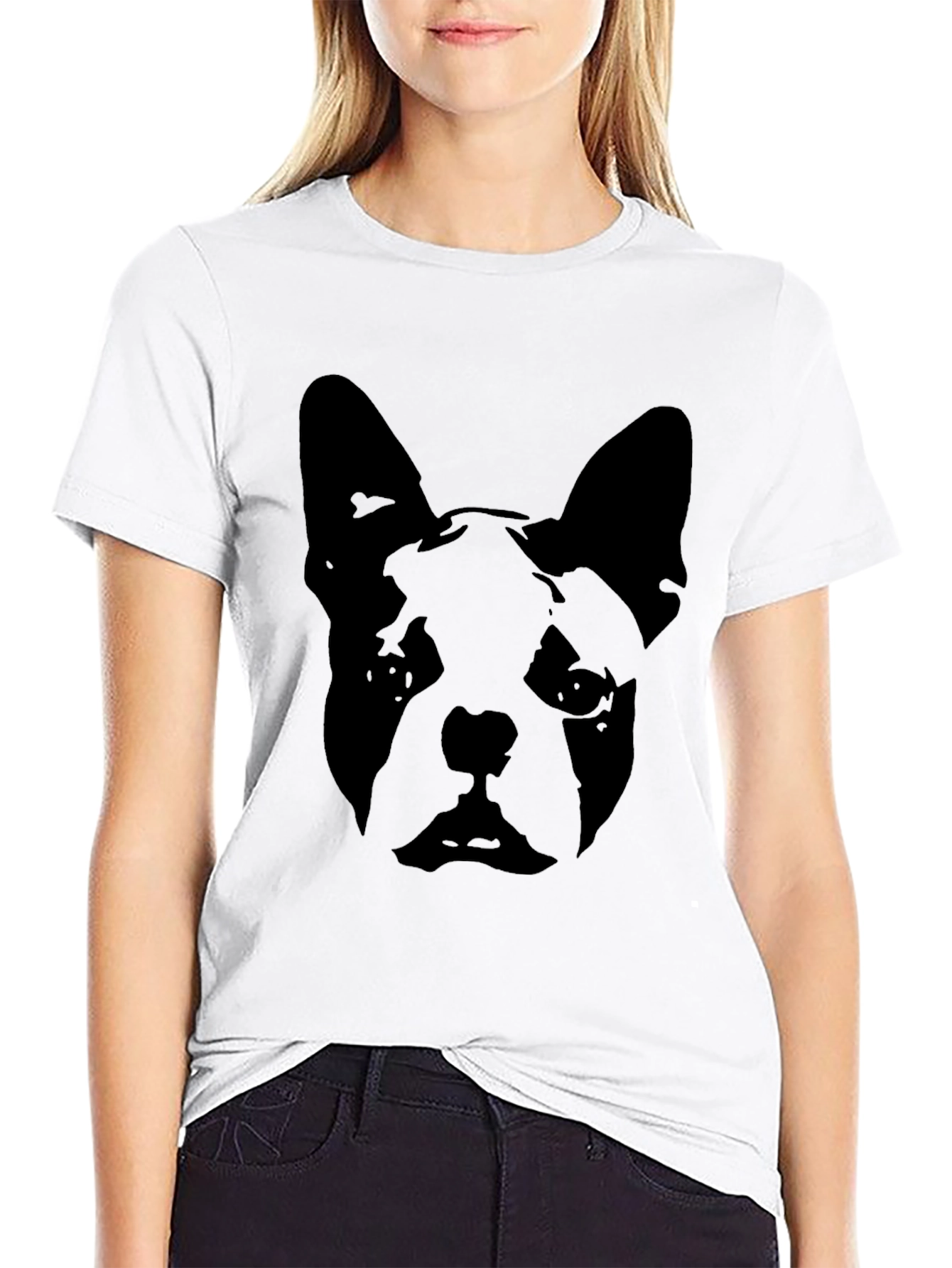 Black Boston Terrier T-Shirt