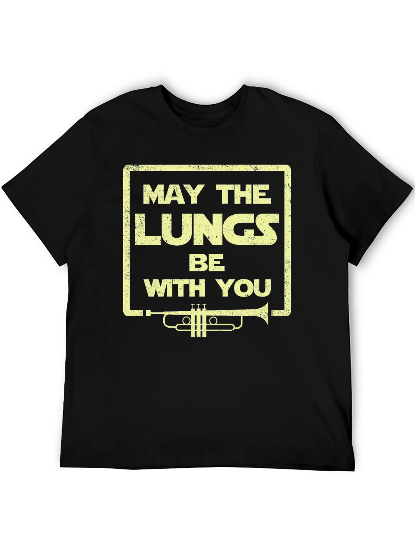 May The Lungs Be With You Trumpet Graphic T-Shirt