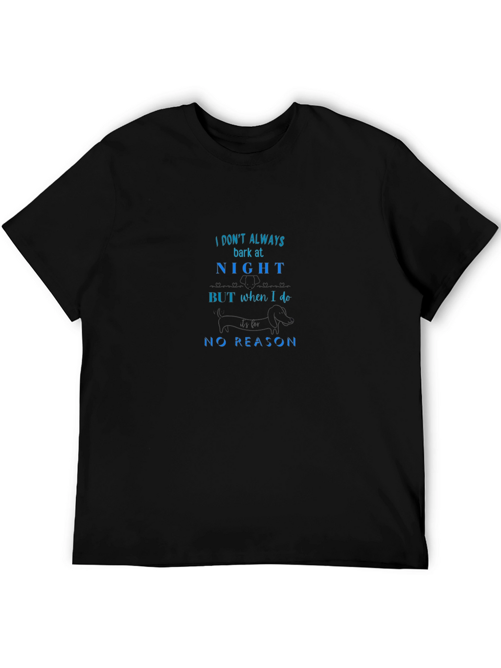 Humorous Bark at Night Graphic Tee