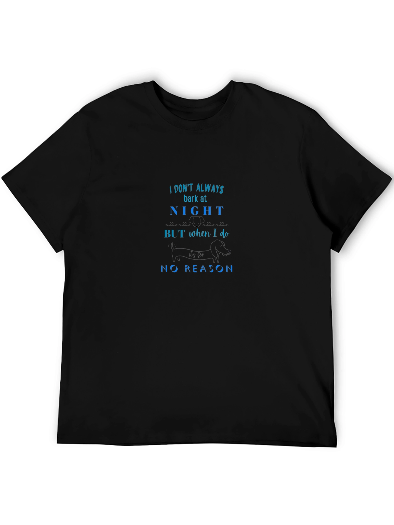 Humorous Bark at Night Graphic Tee