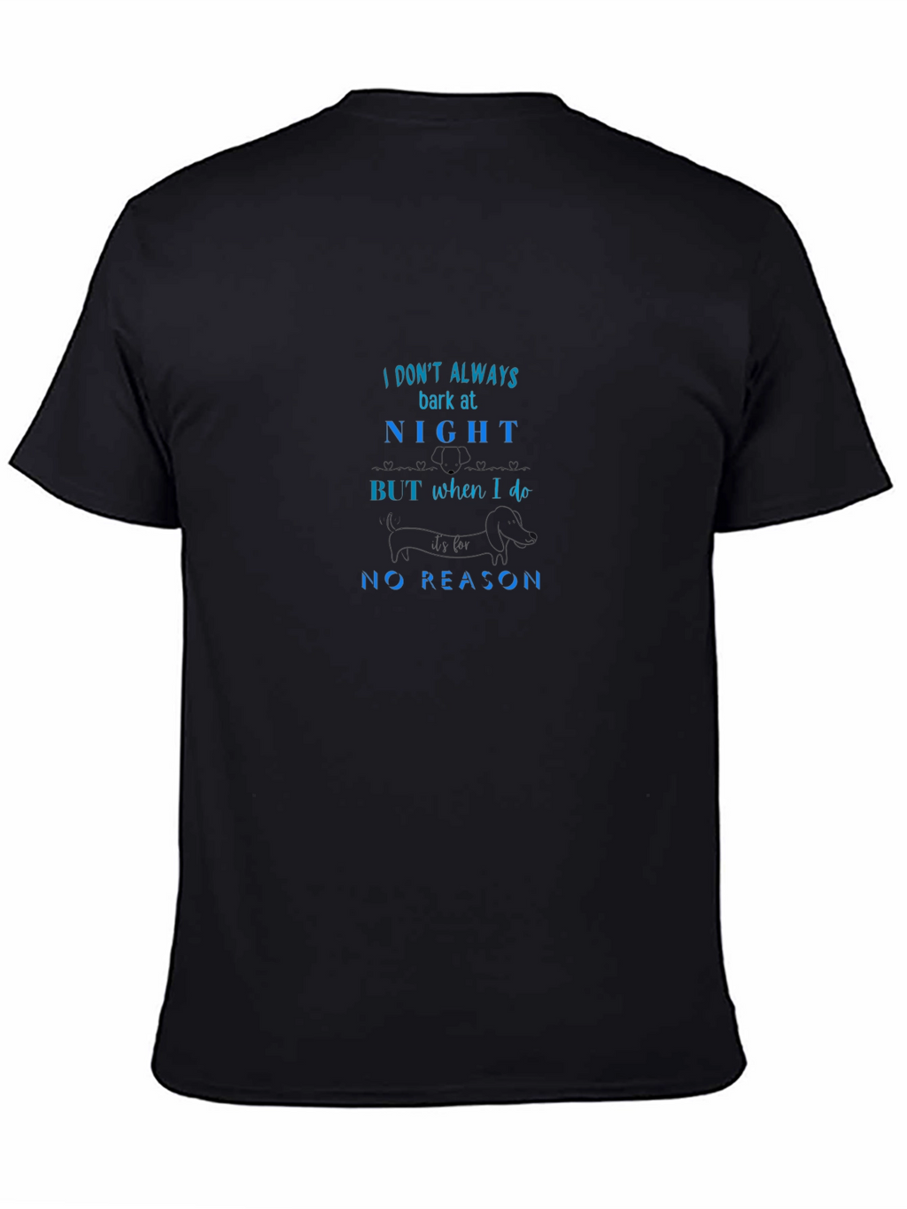 Humorous Bark at Night Graphic Tee